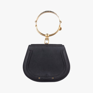 Pre-owned Chloe Bracelet Nile Black Leather  handbag | stylenewstar