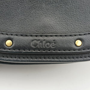 Pre-owned Chloe Bracelet Nile Black Leather  handbag | stylenewstar