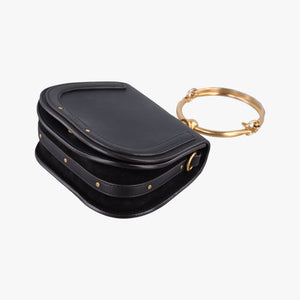Pre-owned Chloe Bracelet Nile Black Leather  handbag | stylenewstar