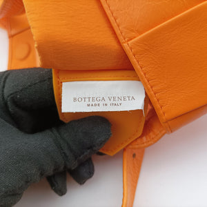 Pre-owned Bottega Veneta candy cassette Orange lambskin  shoulderbag | stylenewstar