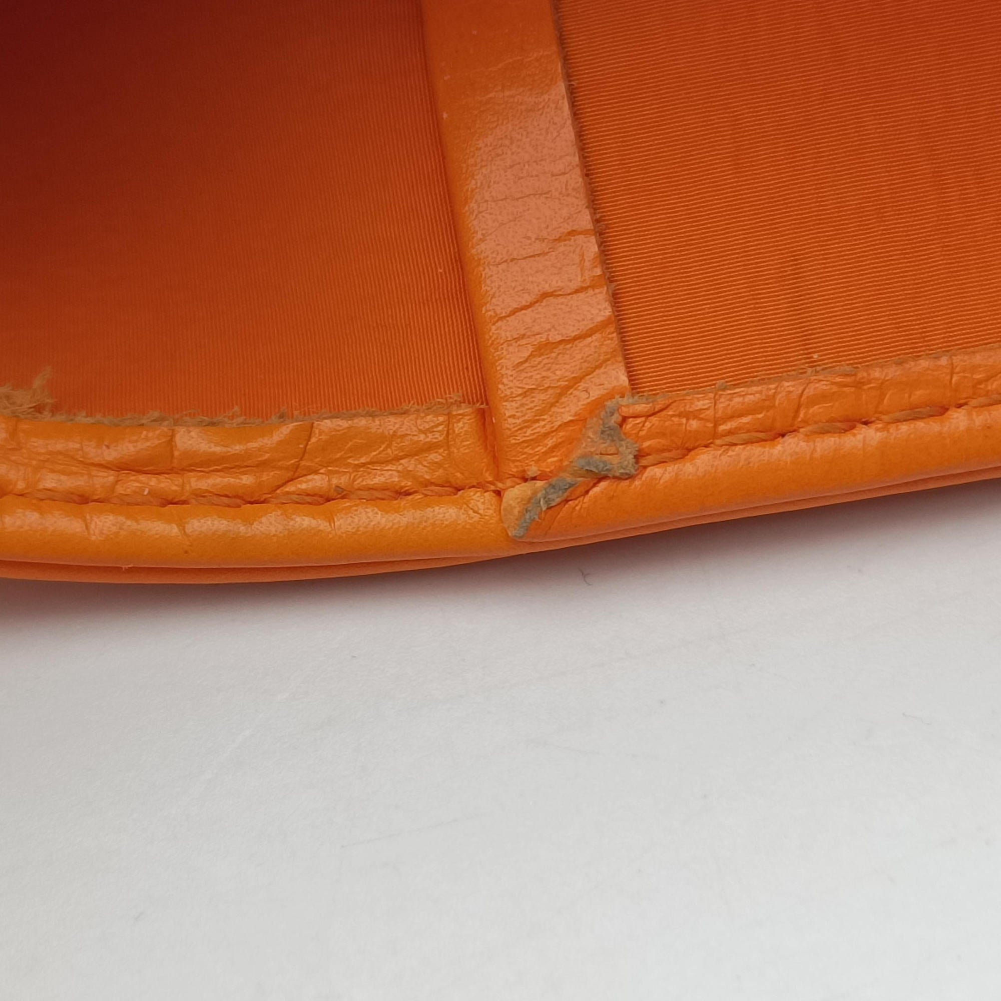 Pre-owned Bottega Veneta candy cassette Orange lambskin  shoulderbag | stylenewstar