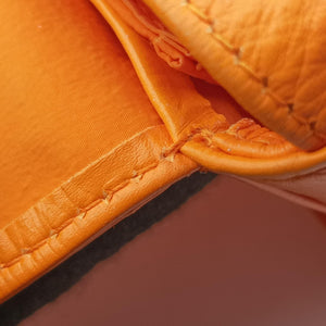 Pre-owned Bottega Veneta candy cassette Orange lambskin  shoulderbag | stylenewstar