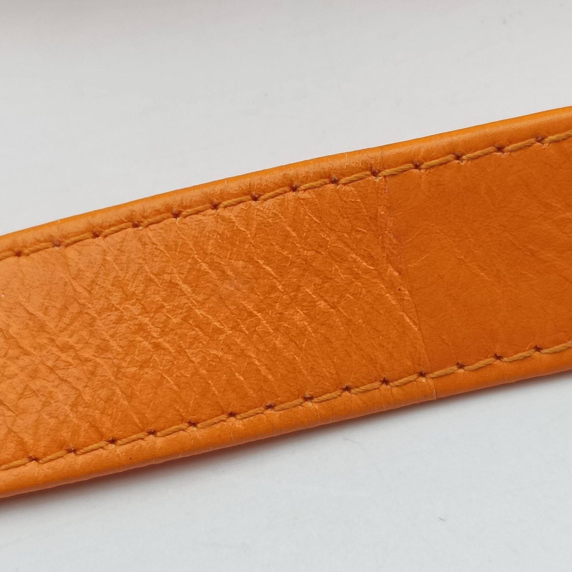 Pre-owned Bottega Veneta candy cassette Orange lambskin  shoulderbag | stylenewstar