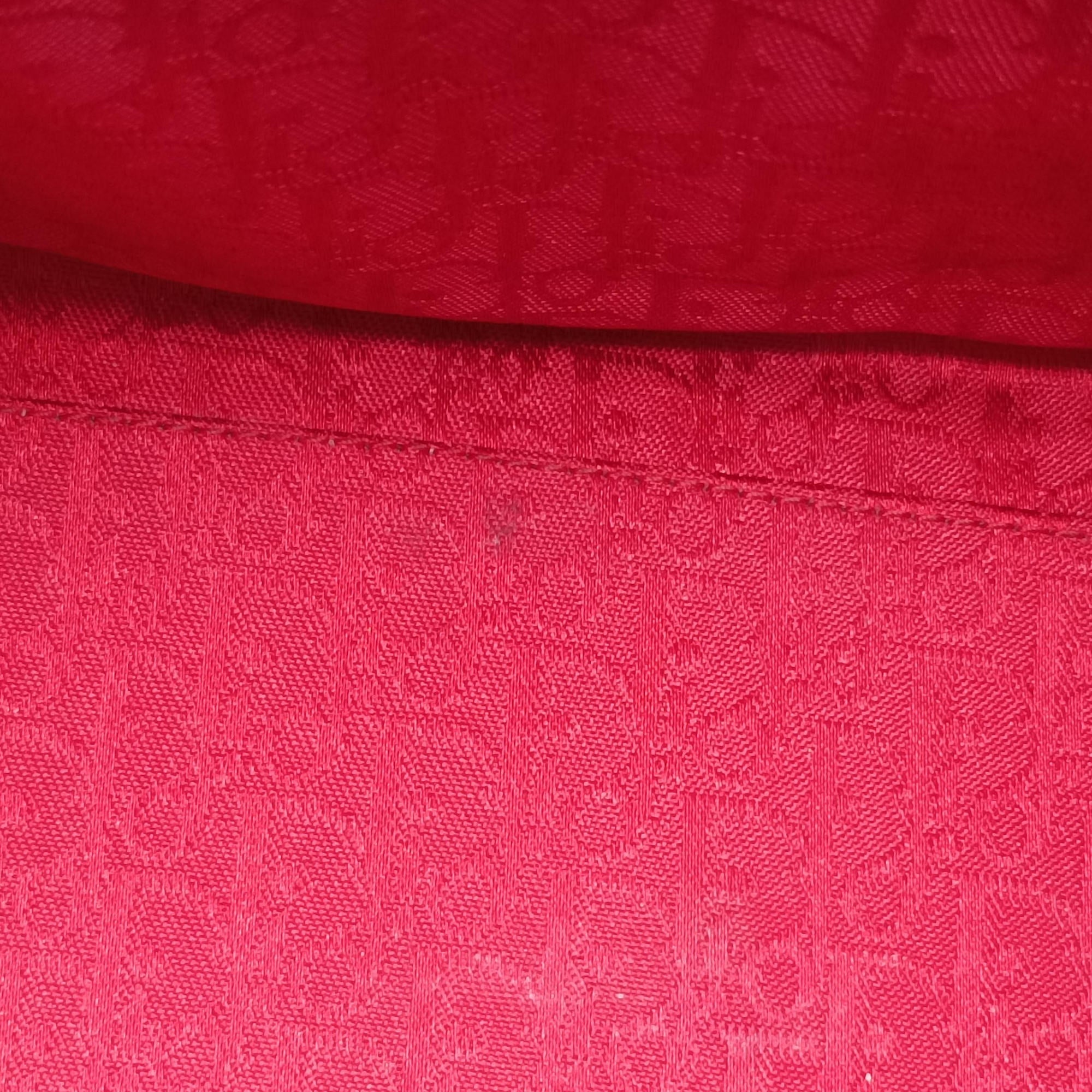 Pre-owned Christian Dior Lady Dior Red lambskin  shoulderbag | stylenewstar