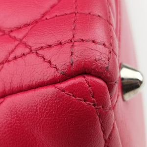 Pre-owned Christian Dior Lady Dior Red lambskin  shoulderbag | stylenewstar