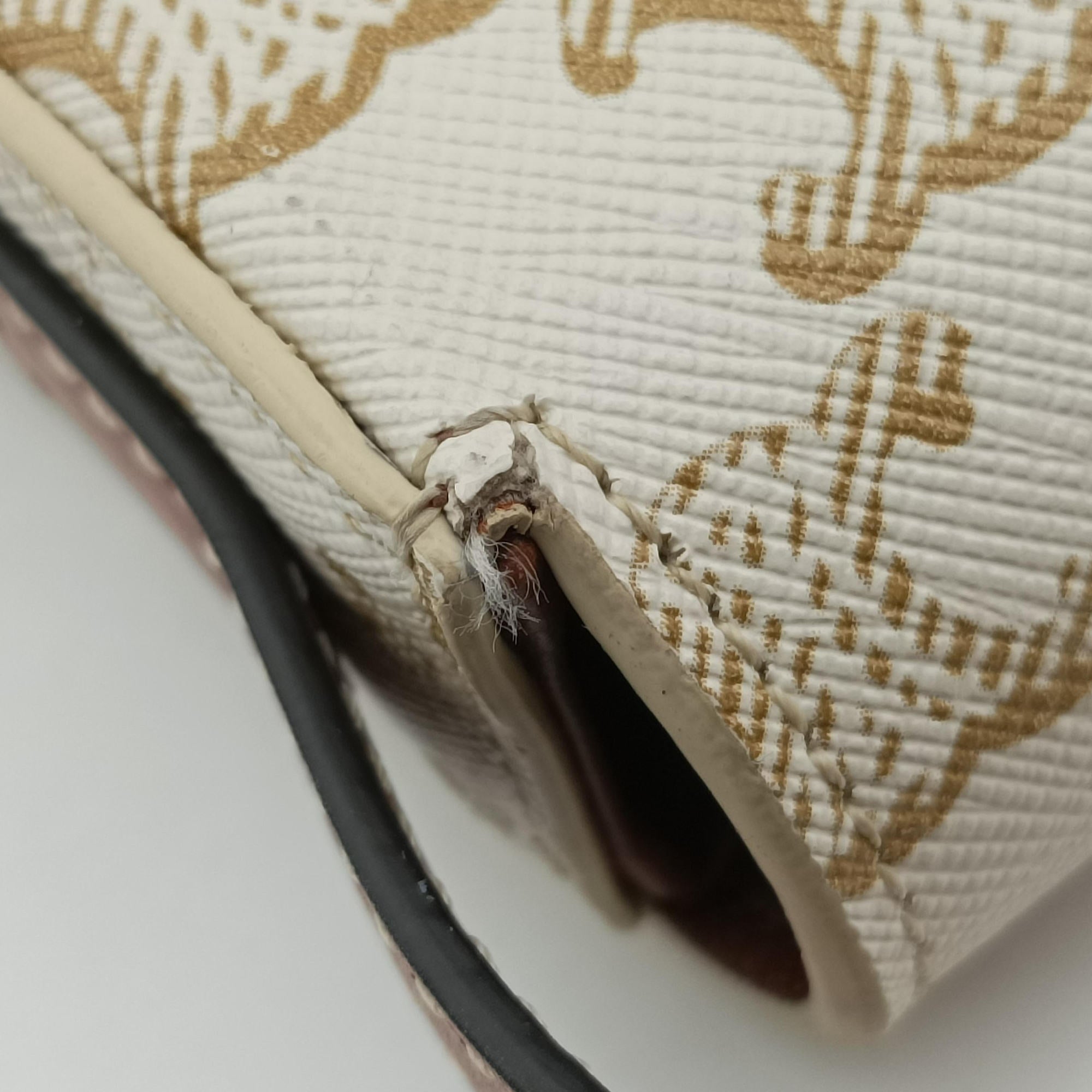 Vintage Celine Claude Triomphe White PVC coated canvas  shoulderbag | stylenewstar