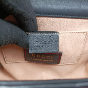 Pre-owned Gucci Padlock Black×Red×Golden Leather 432182 shoulderbag | stylenewstar