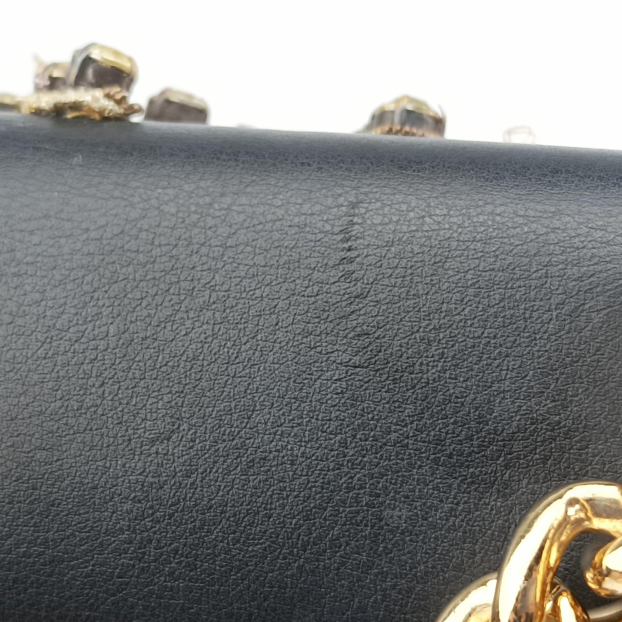 Pre-owned Gucci Padlock Black×Red×Golden Leather 432182 shoulderbag | stylenewstar