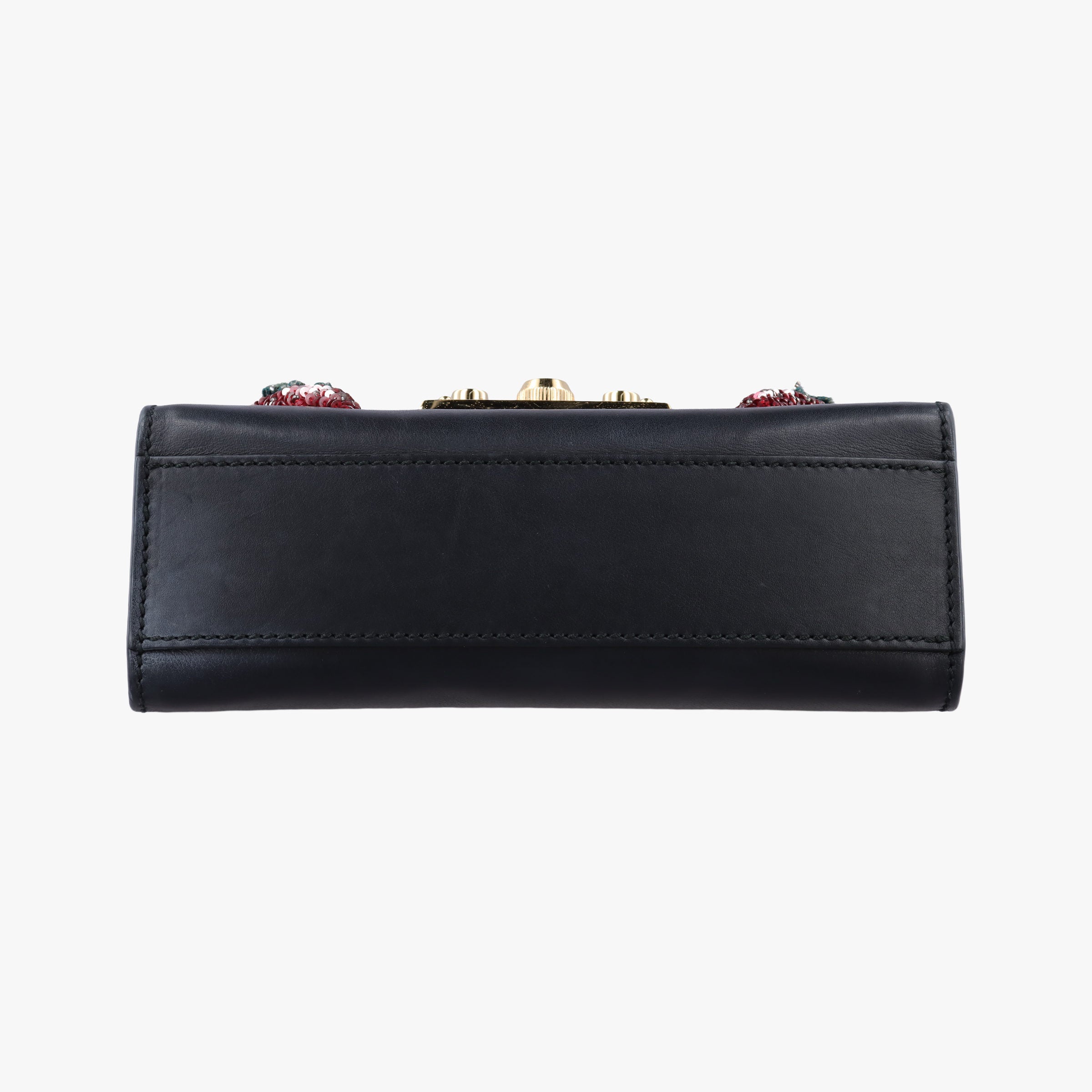 Pre-owned Gucci Padlock Black×Red×Golden Leather 432182 shoulderbag | stylenewstar