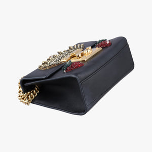 Pre-owned Gucci Padlock Black×Red×Golden Leather 432182 shoulderbag | stylenewstar