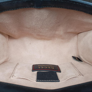 Pre-owned Gucci Padlock Black×Red×Golden Leather 432182 shoulderbag | stylenewstar