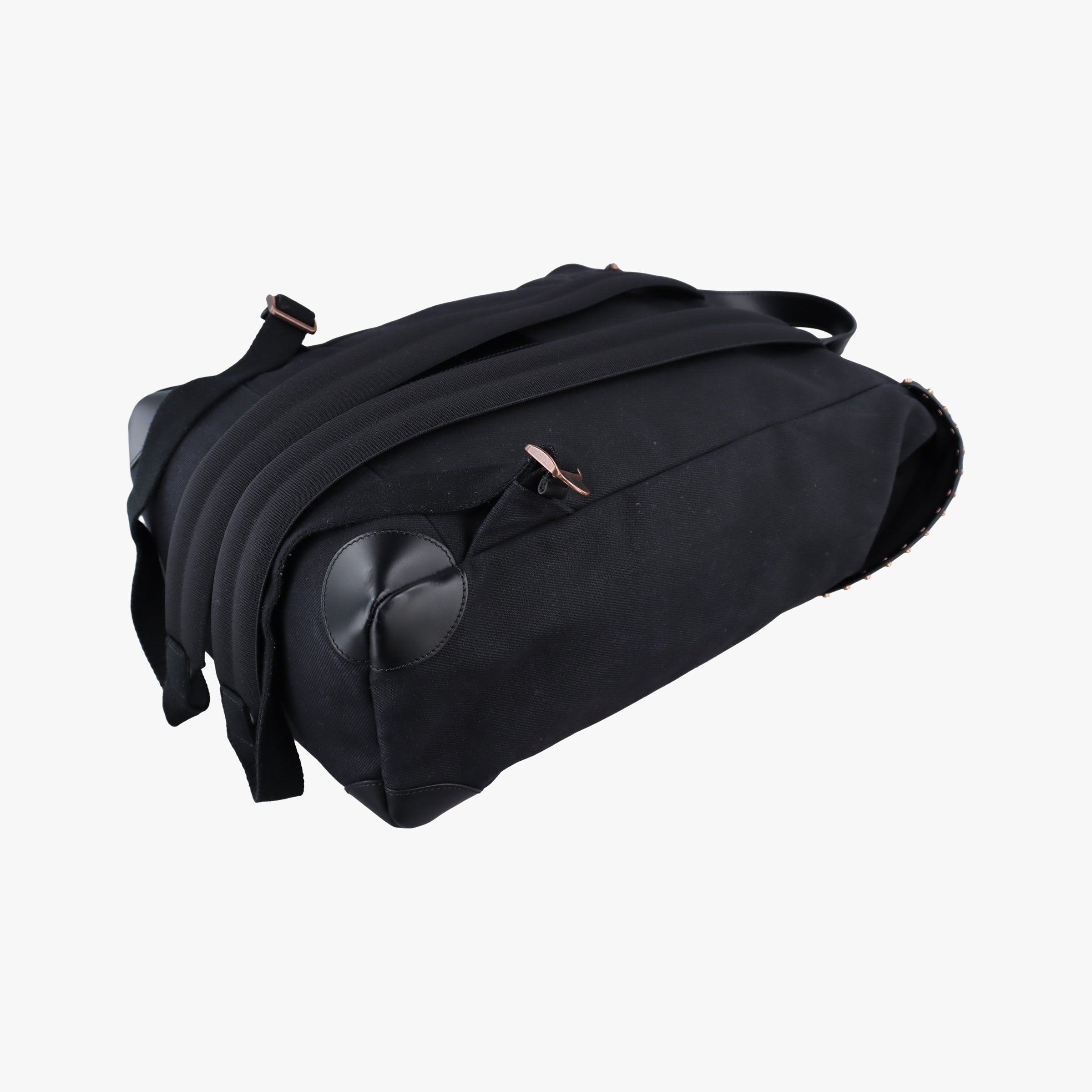 Vintage Givenchy Rider Black Canvas × Calfskin Leather   backpack/rucksack | stylenewstar