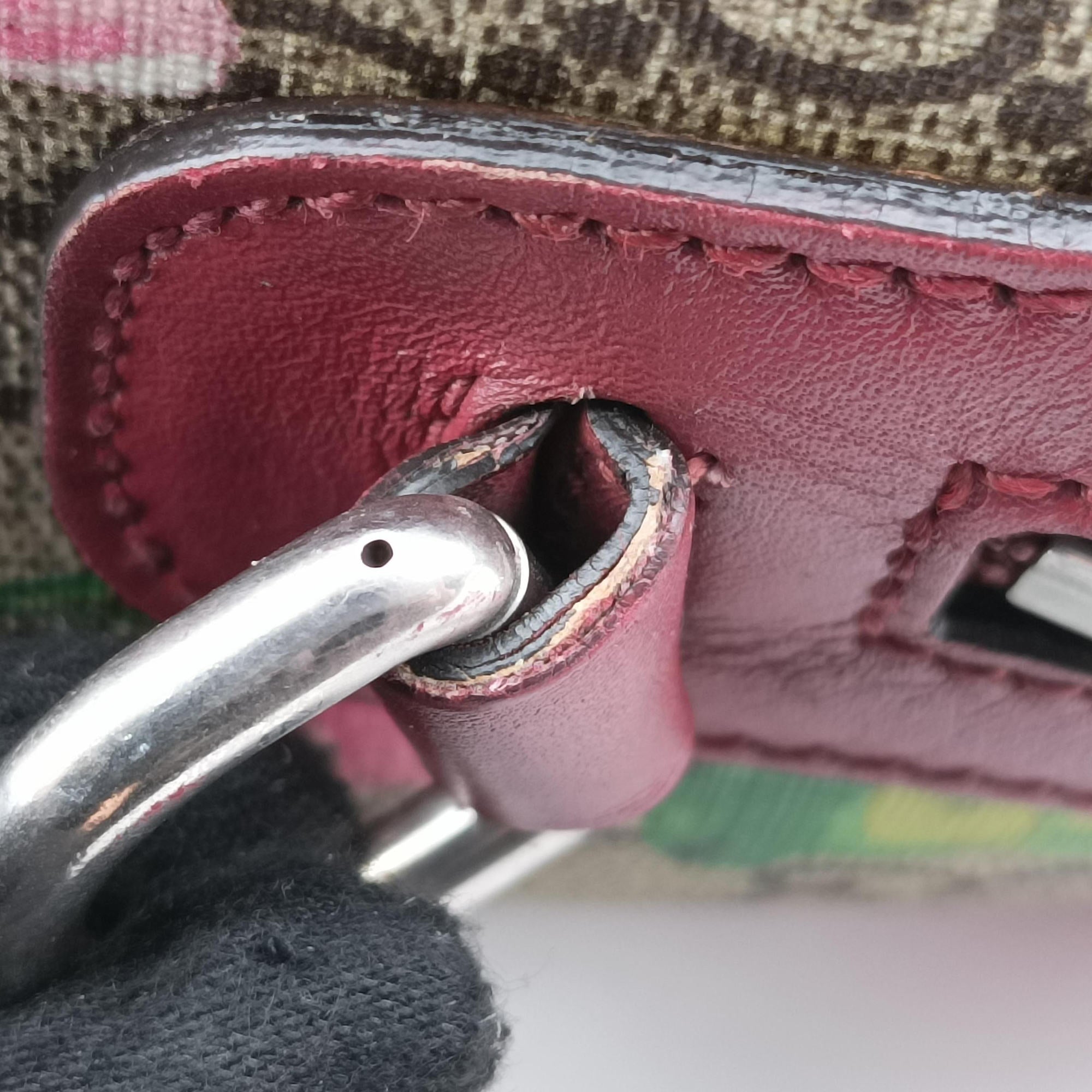 Pre-owned Gucci GG SUPREME BOSTON beige×Multicolour PVC coated canvas×Leather 409527 shoulderbag | stylenewstar