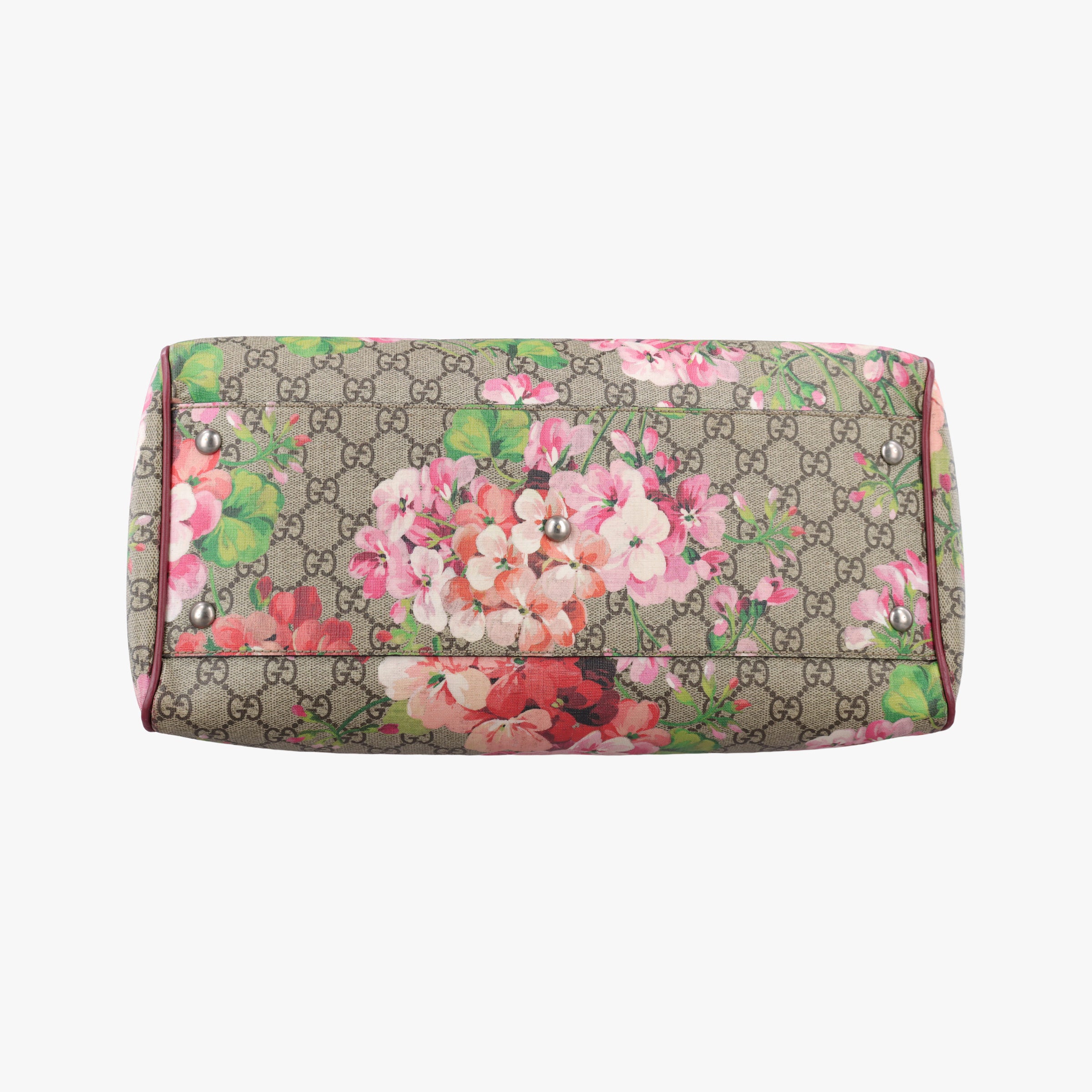 Pre-owned Gucci GG SUPREME BOSTON beige×Multicolour PVC coated canvas×Leather 409527 shoulderbag | stylenewstar