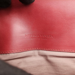 Pre-owned Bottega Veneta Intrecciato Red lambskin  handbag | stylenewstar