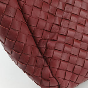 Pre-owned Bottega Veneta Intrecciato Red lambskin  handbag | stylenewstar
