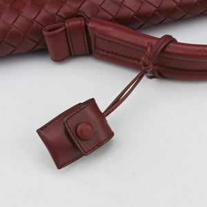 Pre-owned Bottega Veneta Intrecciato Red lambskin  handbag | stylenewstar