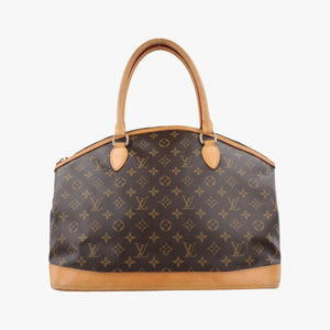 Pre-owned Louis Vuitton Lockit Horizontal Brown Monogram Canvas M40104 handbag | stylenewstar