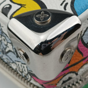 Pre-owned Louis Vuitton Mini Soft Trunk White×multicolor Monogram Comics M82008 shoulderbag | stylenewstar