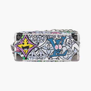 Pre-owned Louis Vuitton Mini Soft Trunk White×multicolor Monogram Comics M82008 shoulderbag | stylenewstar