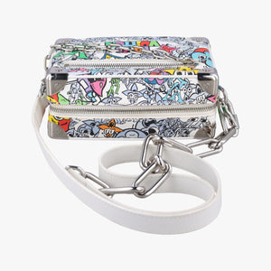 Pre-owned Louis Vuitton Mini Soft Trunk White×multicolor Monogram Comics M82008 shoulderbag | stylenewstar