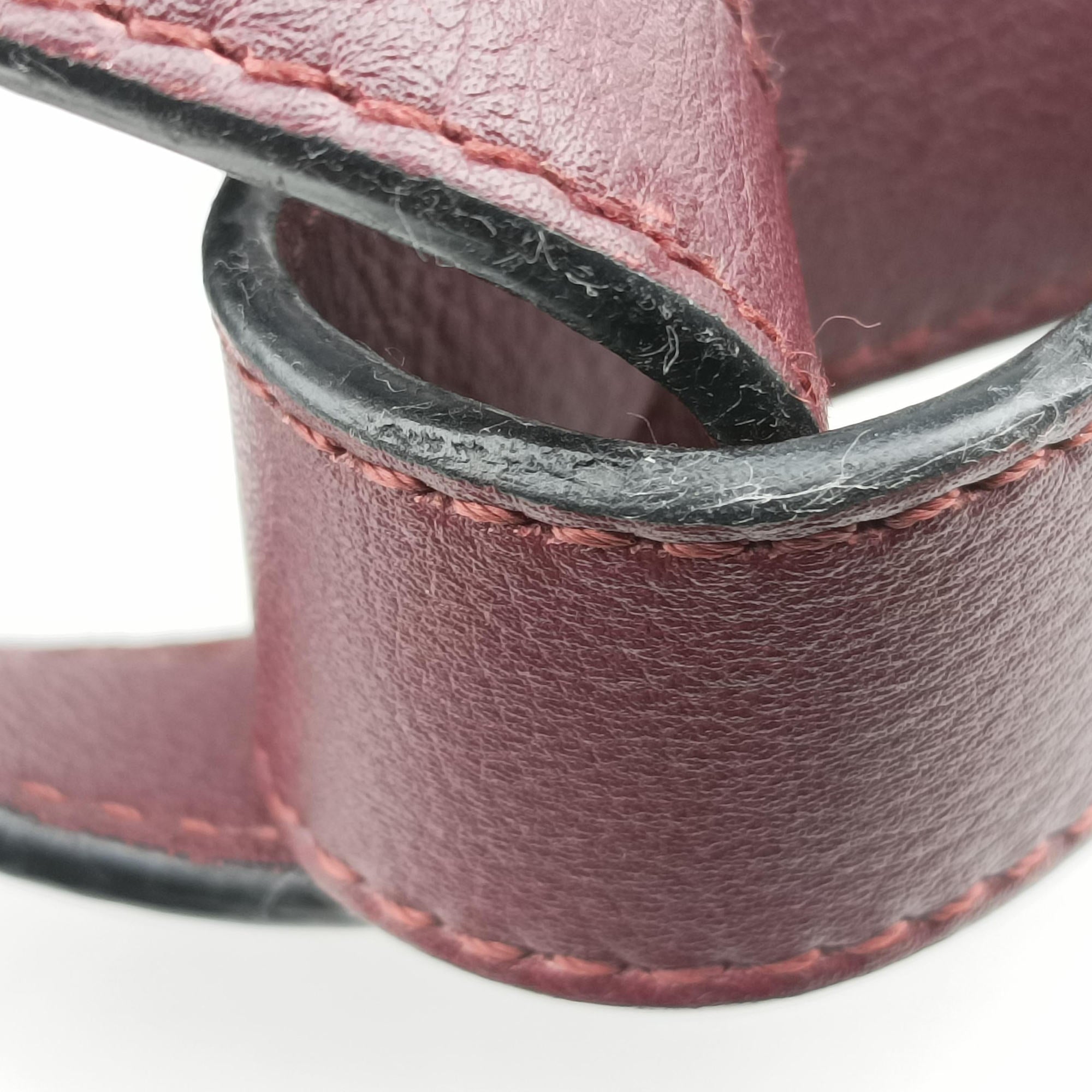 Vintage Loewe hammock Red×burgundy leather  shoulderbag | stylenewstar