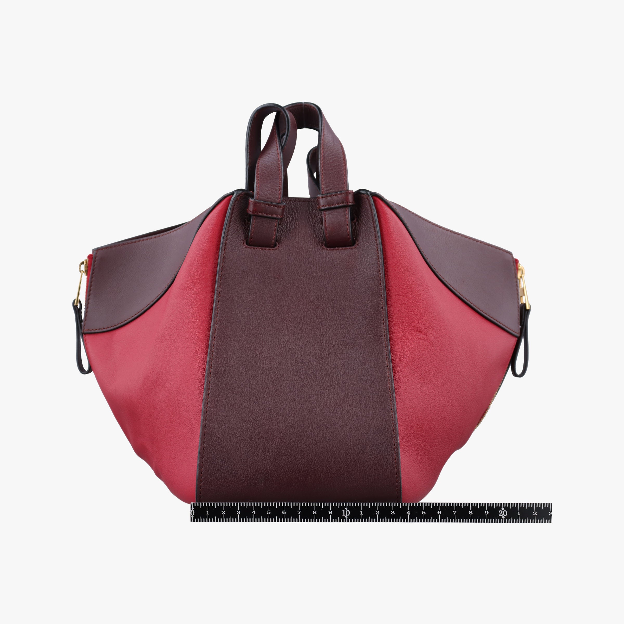 Vintage Loewe hammock Red×burgundy leather  shoulderbag | stylenewstar