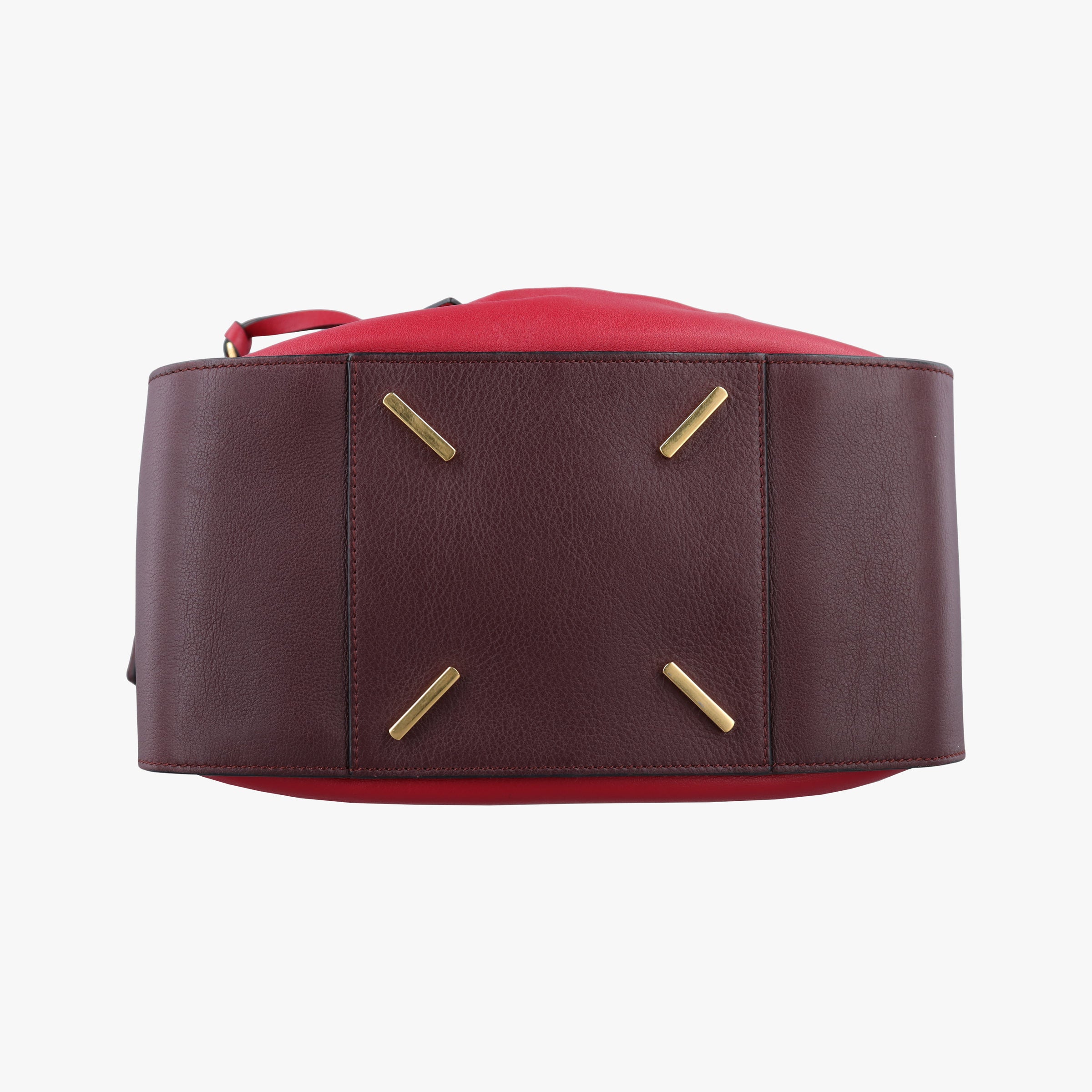 Vintage Loewe hammock Red×burgundy leather  shoulderbag | stylenewstar