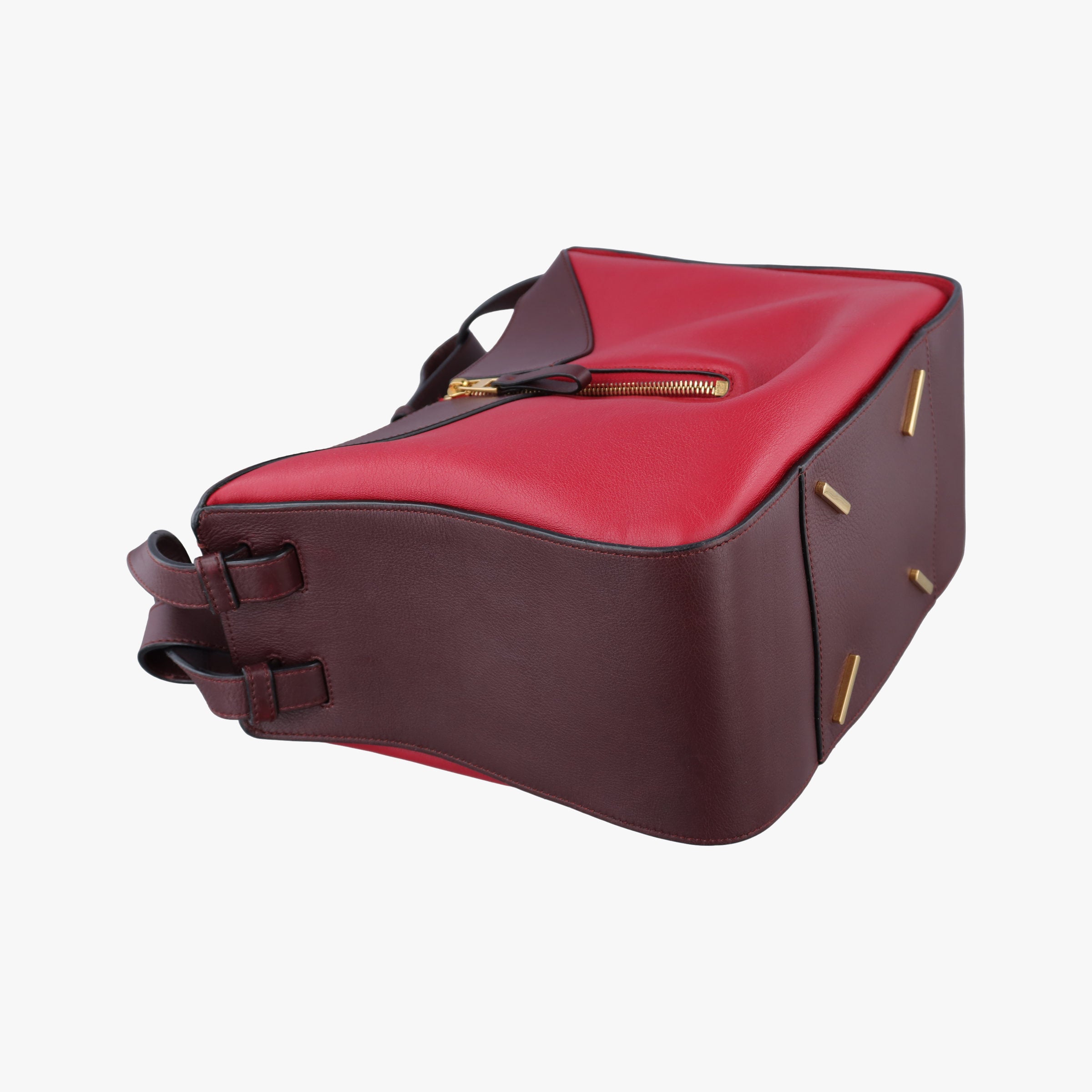 Vintage Loewe hammock Red×burgundy leather  shoulderbag | stylenewstar