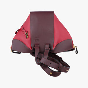 Vintage Loewe hammock Red×burgundy leather  shoulderbag | stylenewstar