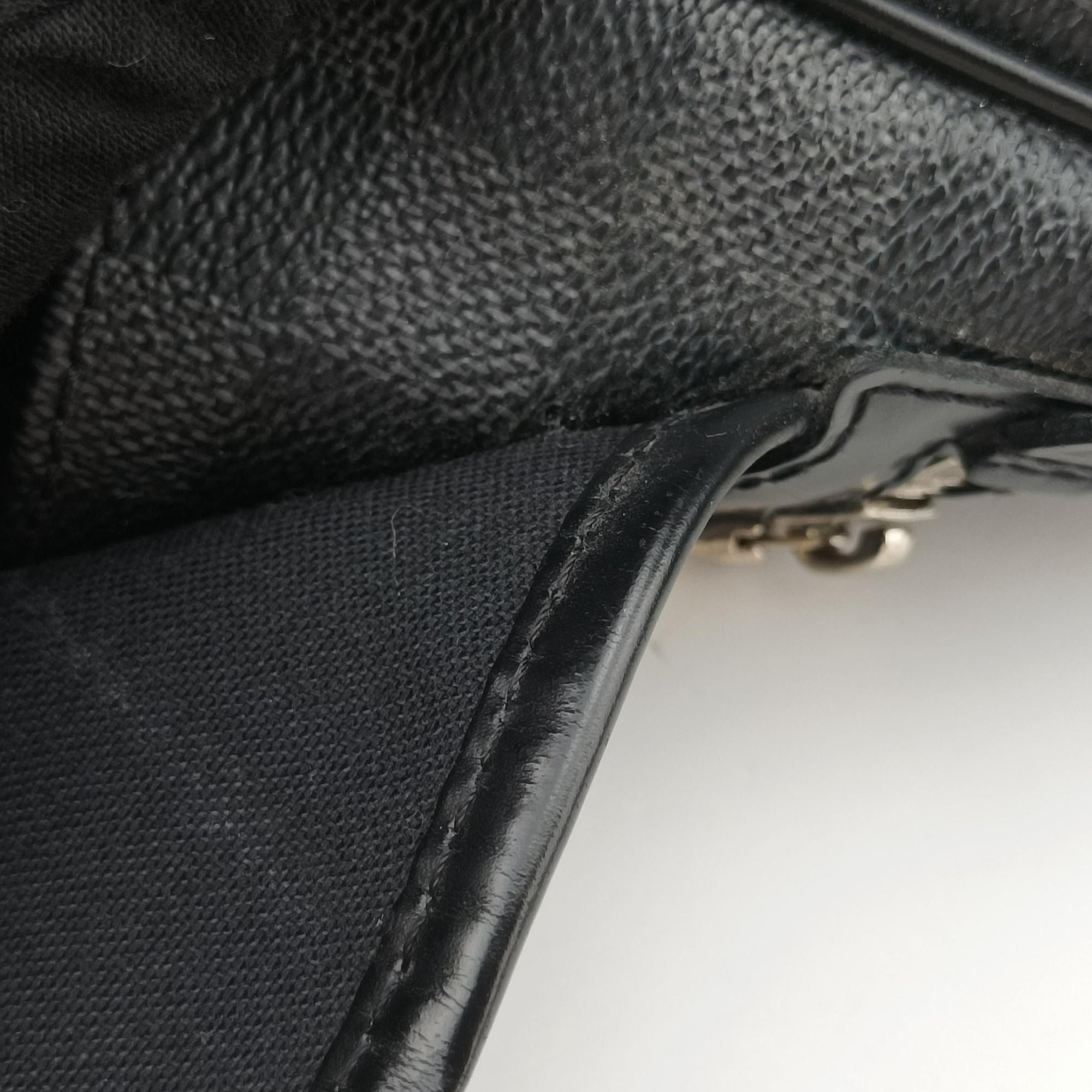 Vintage Louis Vuitton DANIEL MM Noir Damier GRAPHITE N58029 shoulderbag | stylenewstar