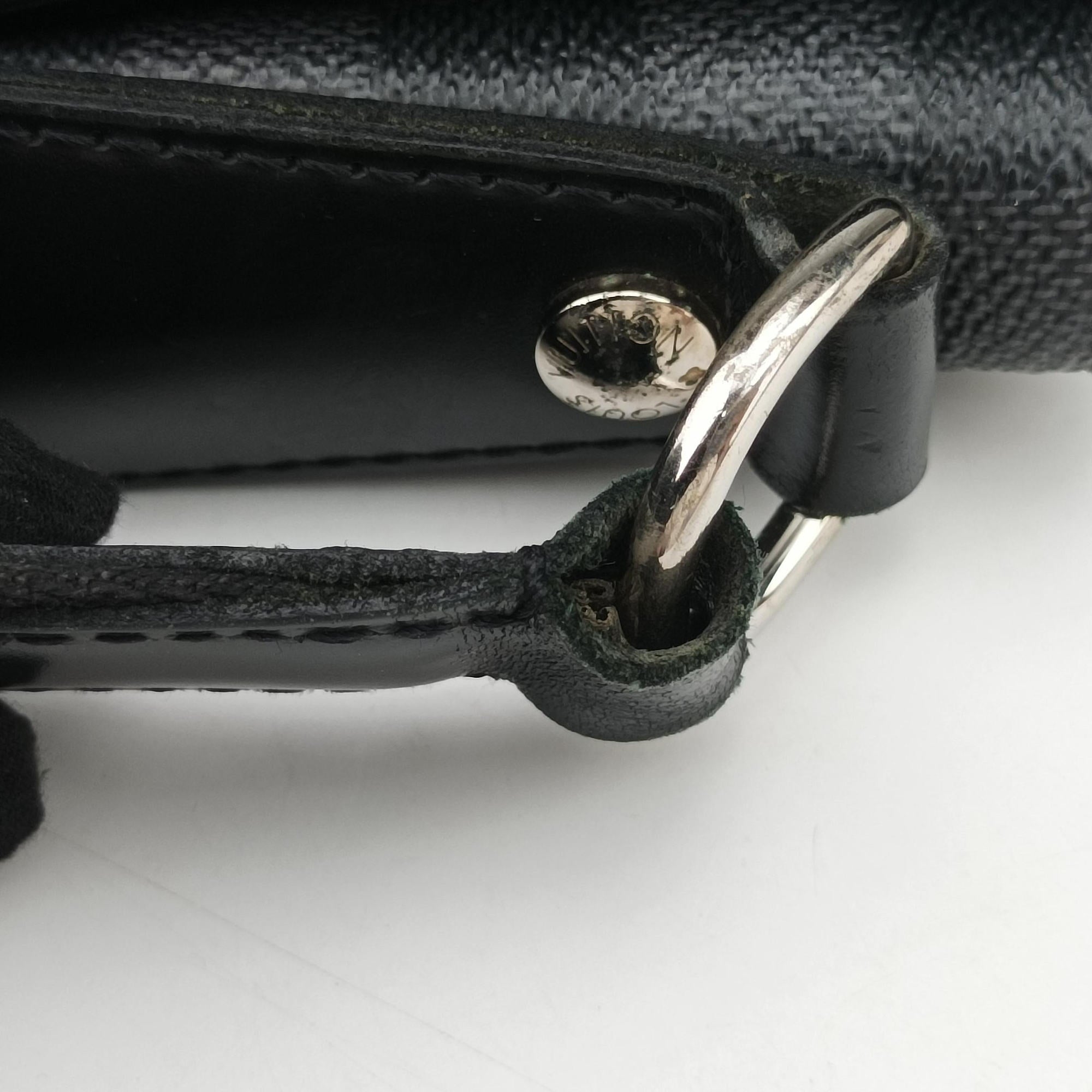 Vintage Louis Vuitton DANIEL MM Noir Damier GRAPHITE N58029 shoulderbag | stylenewstar