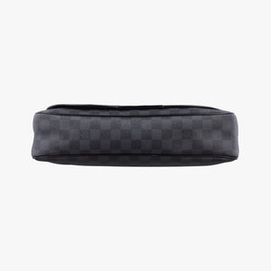 Vintage Louis Vuitton DANIEL MM Noir Damier GRAPHITE N58029 shoulderbag | stylenewstar
