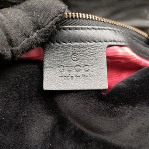 Secondhand Gucci GG Marmont Black×multicolor velour 443496 shoulderbag | stylenewstar