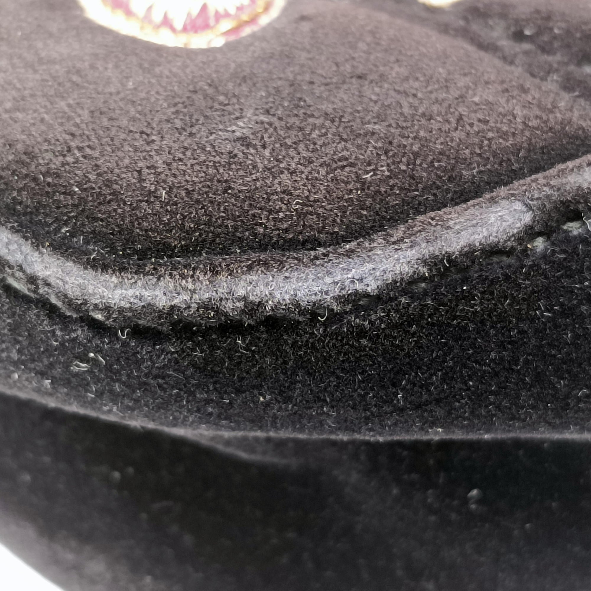 Secondhand Gucci GG Marmont Black×multicolor velour 443496 shoulderbag | stylenewstar