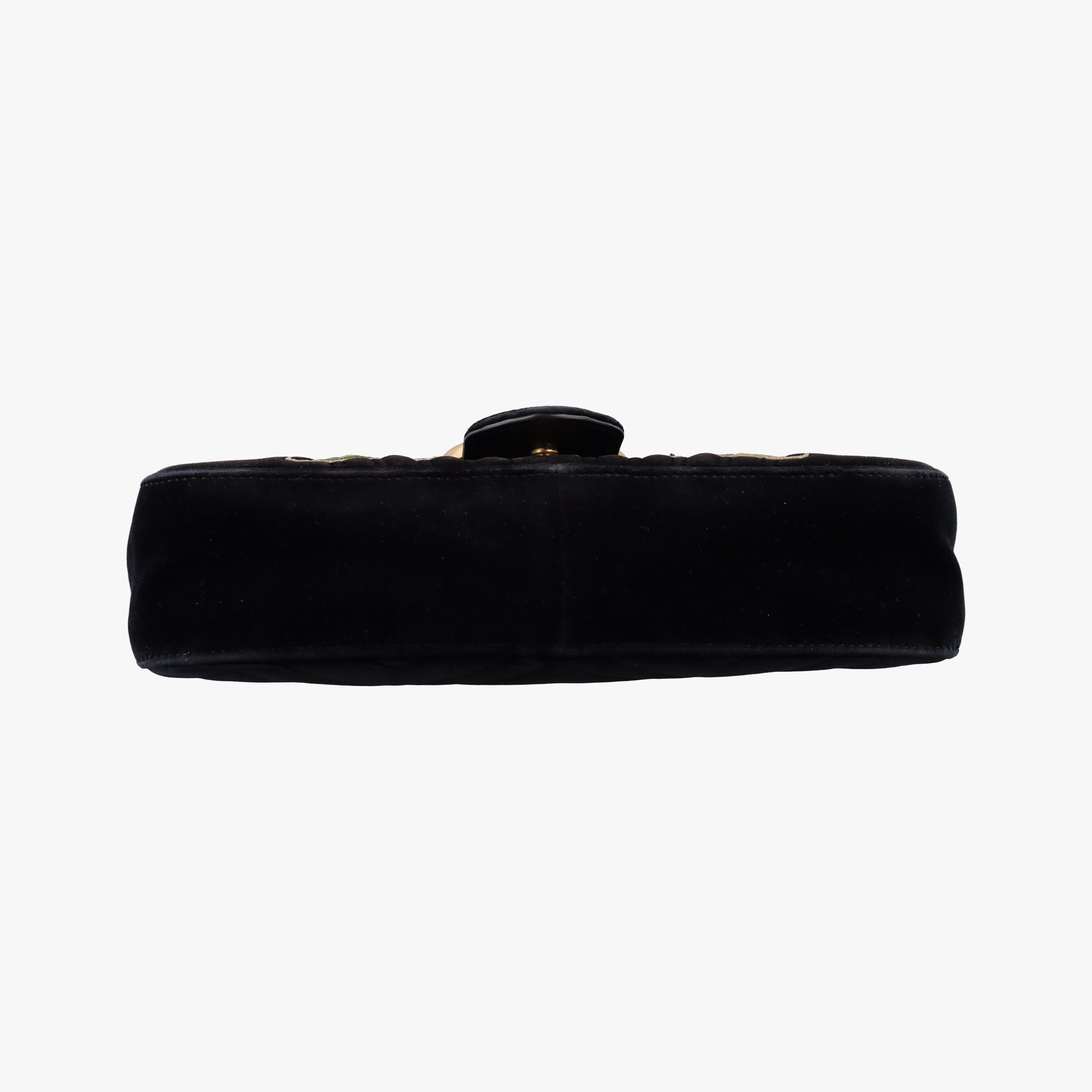 Secondhand Gucci GG Marmont Black×multicolor velour 443496 shoulderbag | stylenewstar