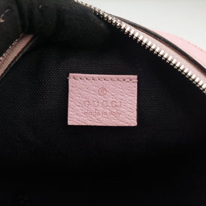 Pre-owned Gucci DISNEY Collaboration Mickey Mouse Pink×Black×Multicolor PVC coated canvas 603938 shoulderbag | stylenewstar