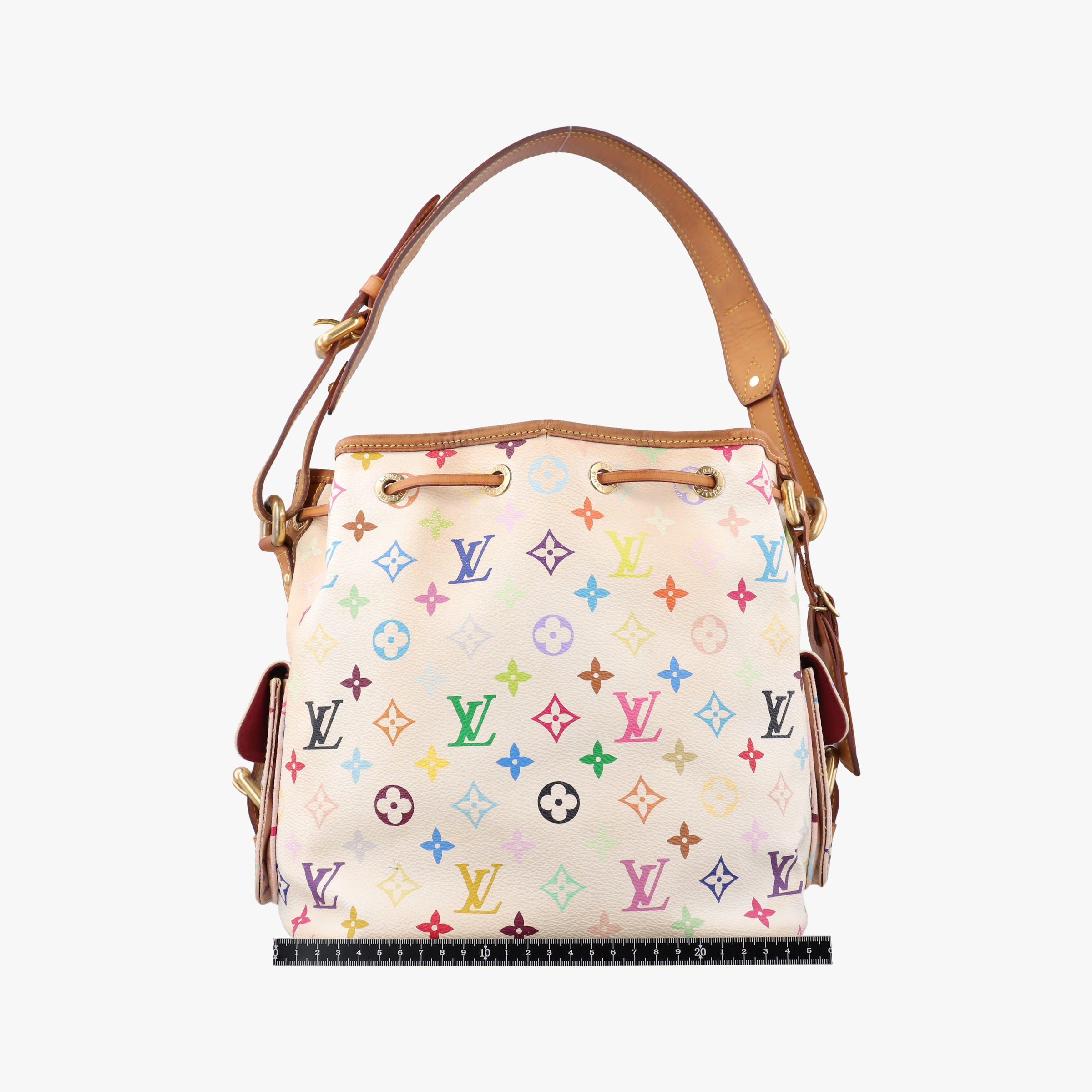 Vintage Louis Vuitton Petit NOe white Monogram Multicolor M42229 shoulderbag | stylenewstar