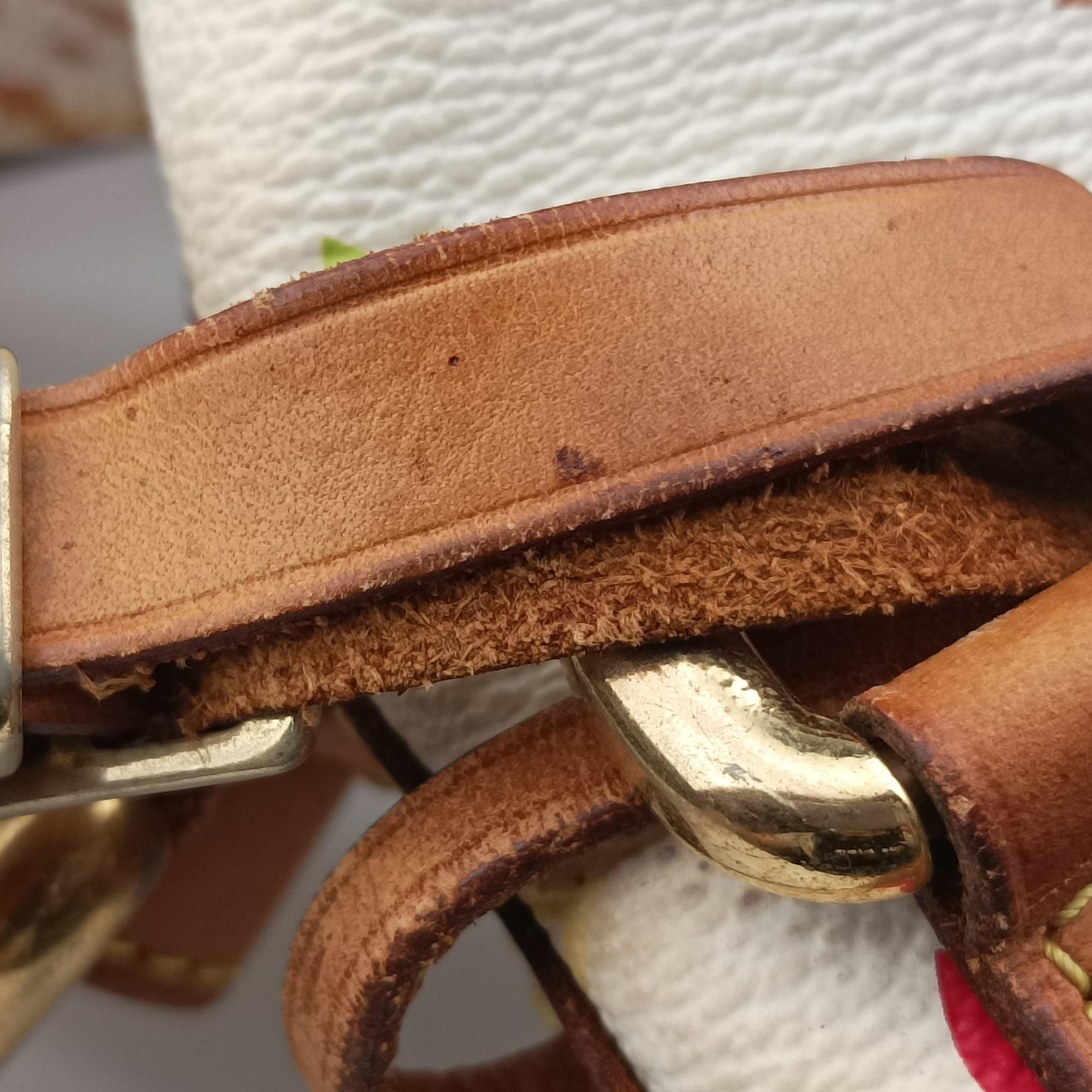 Vintage Louis Vuitton Petit NOe white Monogram Multicolor M42229 shoulderbag | stylenewstar