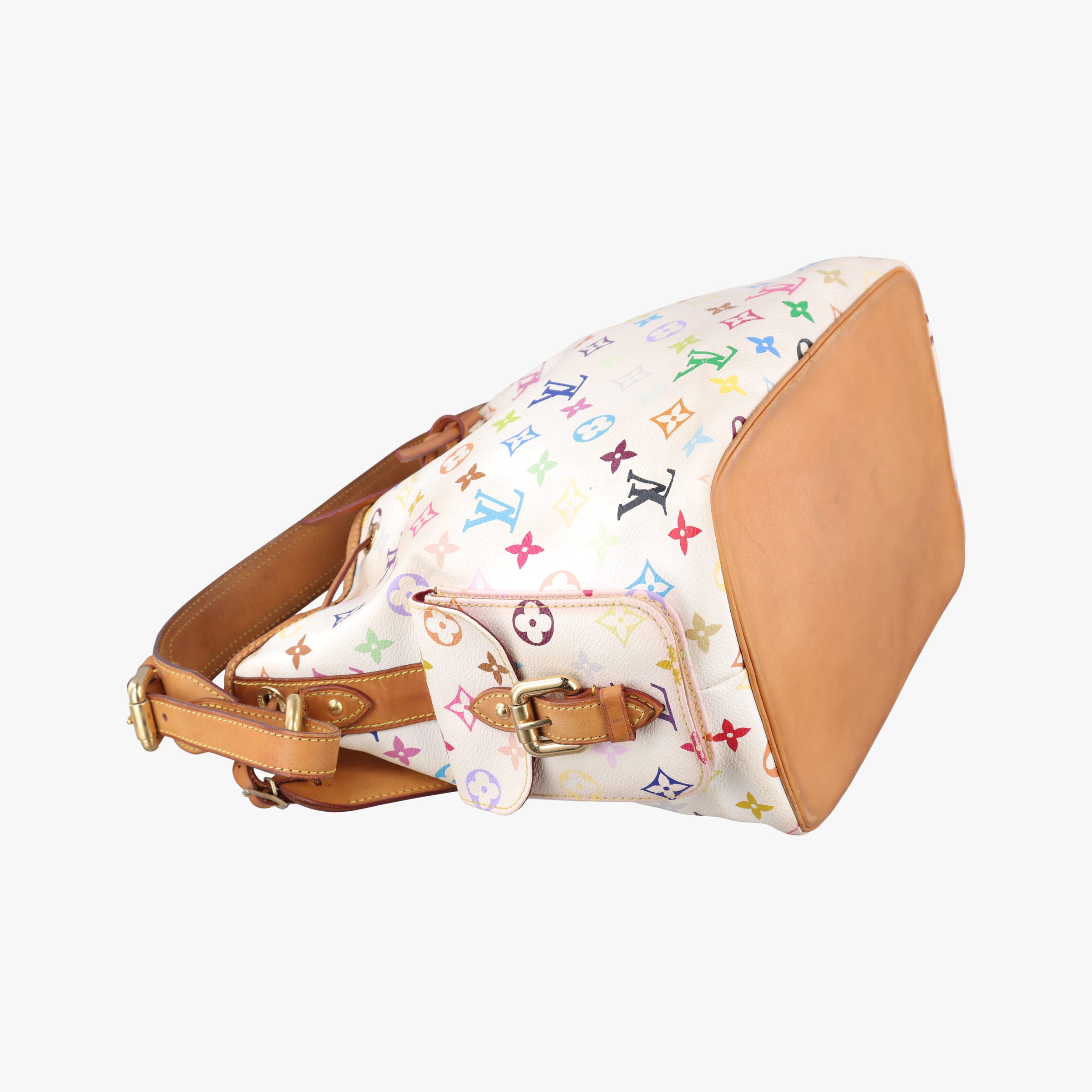 Vintage Louis Vuitton Petit NOe white Monogram Multicolor M42229 shoulderbag | stylenewstar