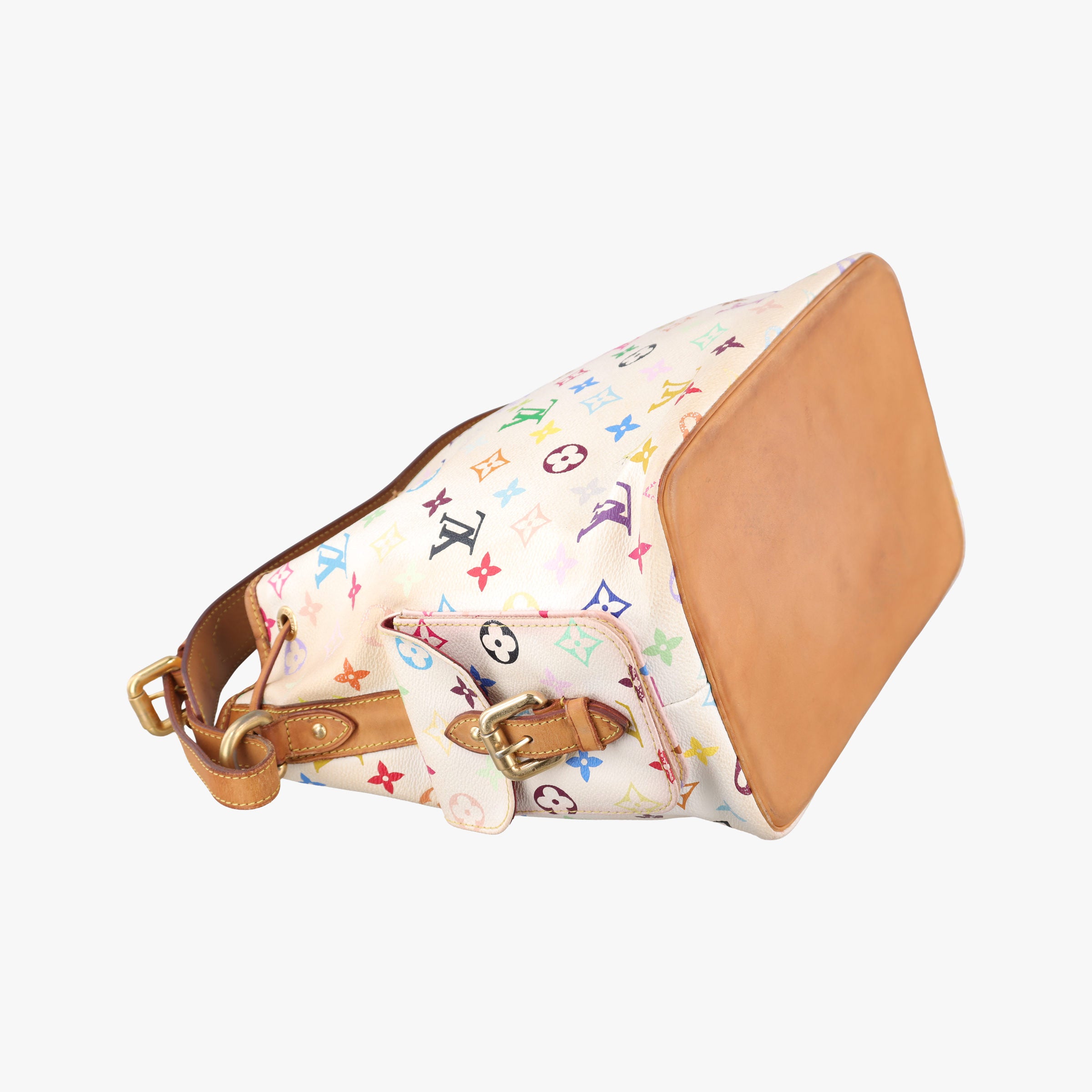 Vintage Louis Vuitton Petit NOe white Monogram Multicolor M42229 shoulderbag | stylenewstar