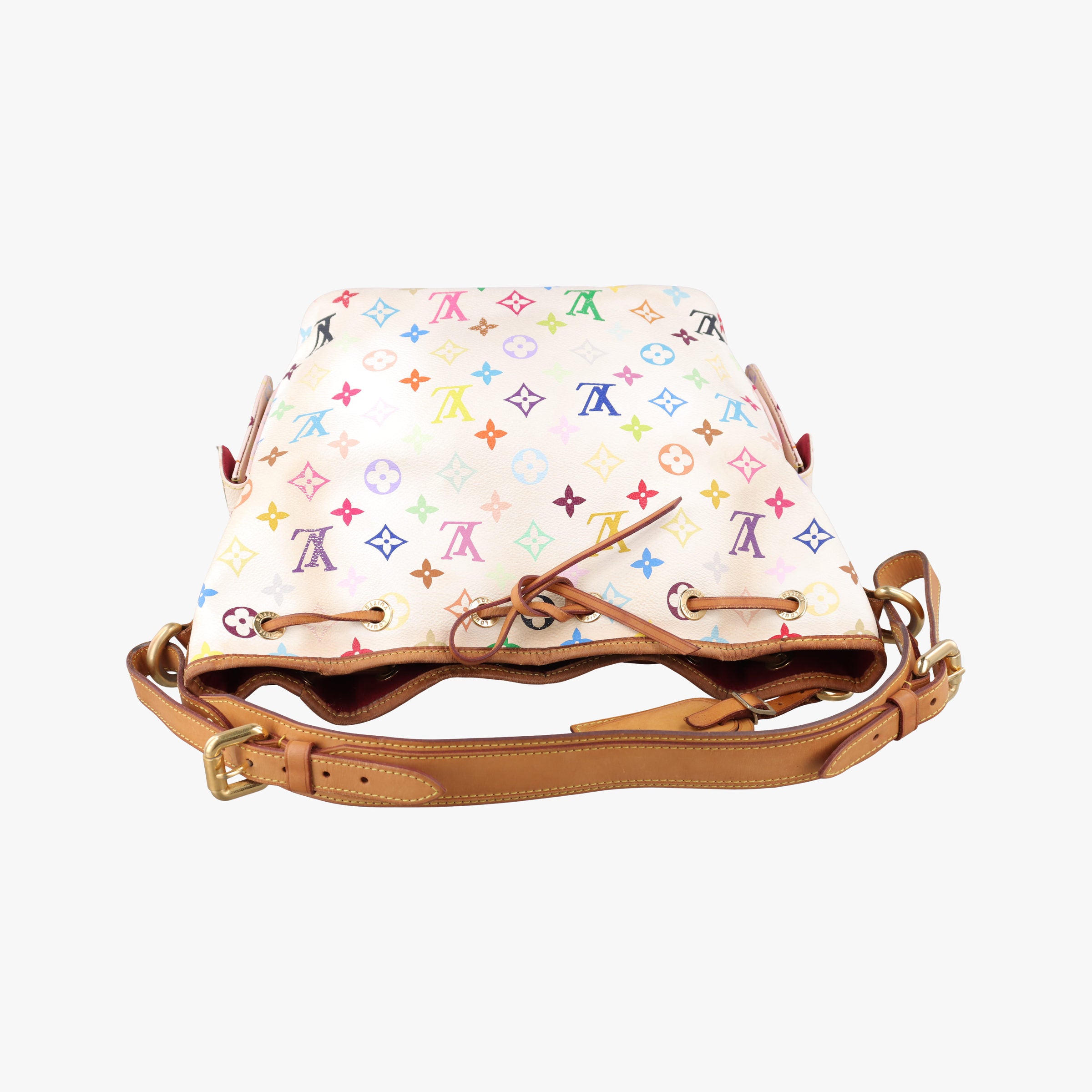 Vintage Louis Vuitton Petit NOe white Monogram Multicolor M42229 shoulderbag | stylenewstar