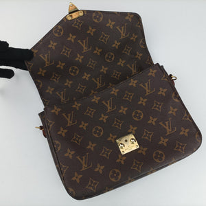 Pre-owned Louis Vuitton Pochette Metis MM Brown Monogram Canvas M44875 shoulderbag | stylenewstar