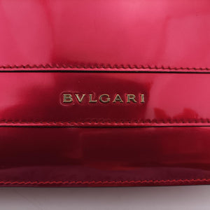 Pre-owned Bvlgari Serpenti Forever Red Patent Leather  shoulderbag | stylenewstar