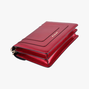 Pre-owned Bvlgari Serpenti Forever Red Patent Leather  shoulderbag | stylenewstar