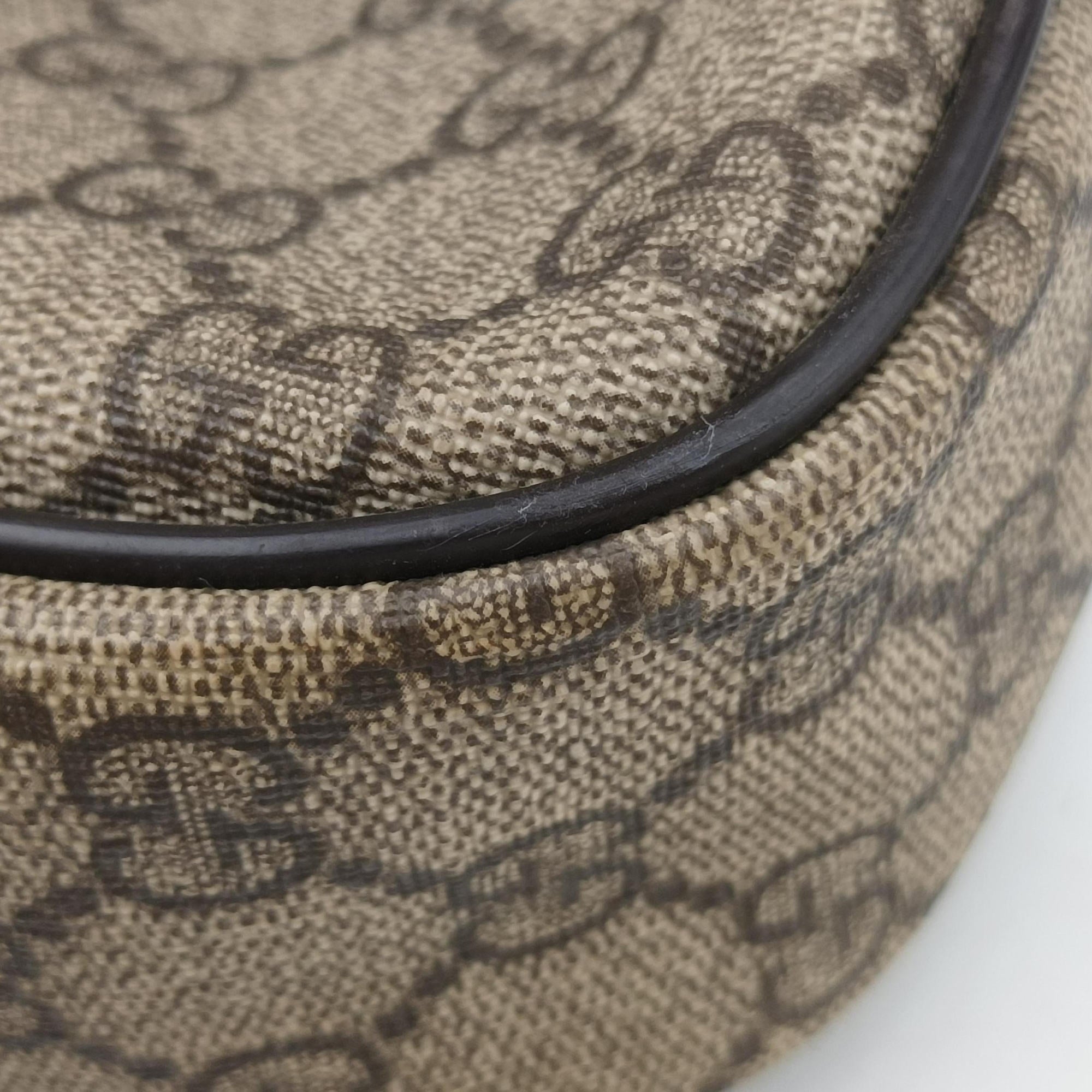 Pre-owned Gucci Diamante Brown PVC coated canvas 208463 handbag | stylenewstar