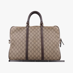 Pre-owned Gucci Diamante Brown PVC coated canvas 208463 handbag | stylenewstar