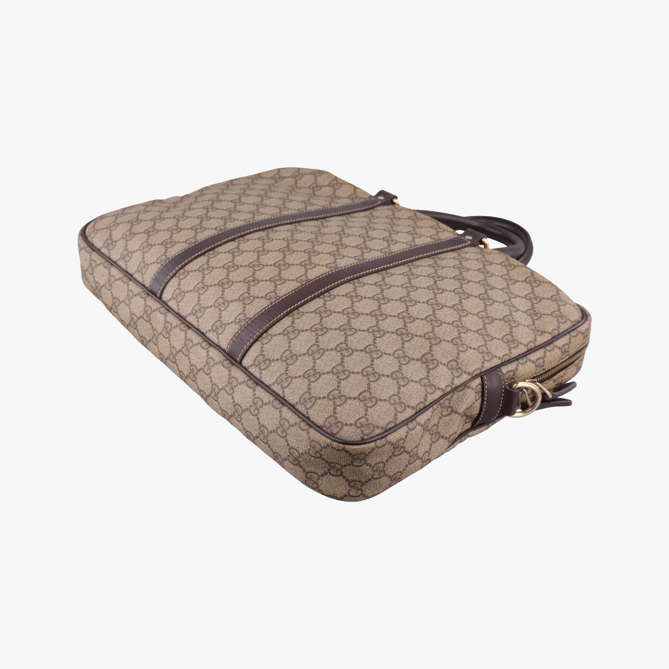 Pre-owned Gucci Diamante Brown PVC coated canvas 208463 handbag | stylenewstar