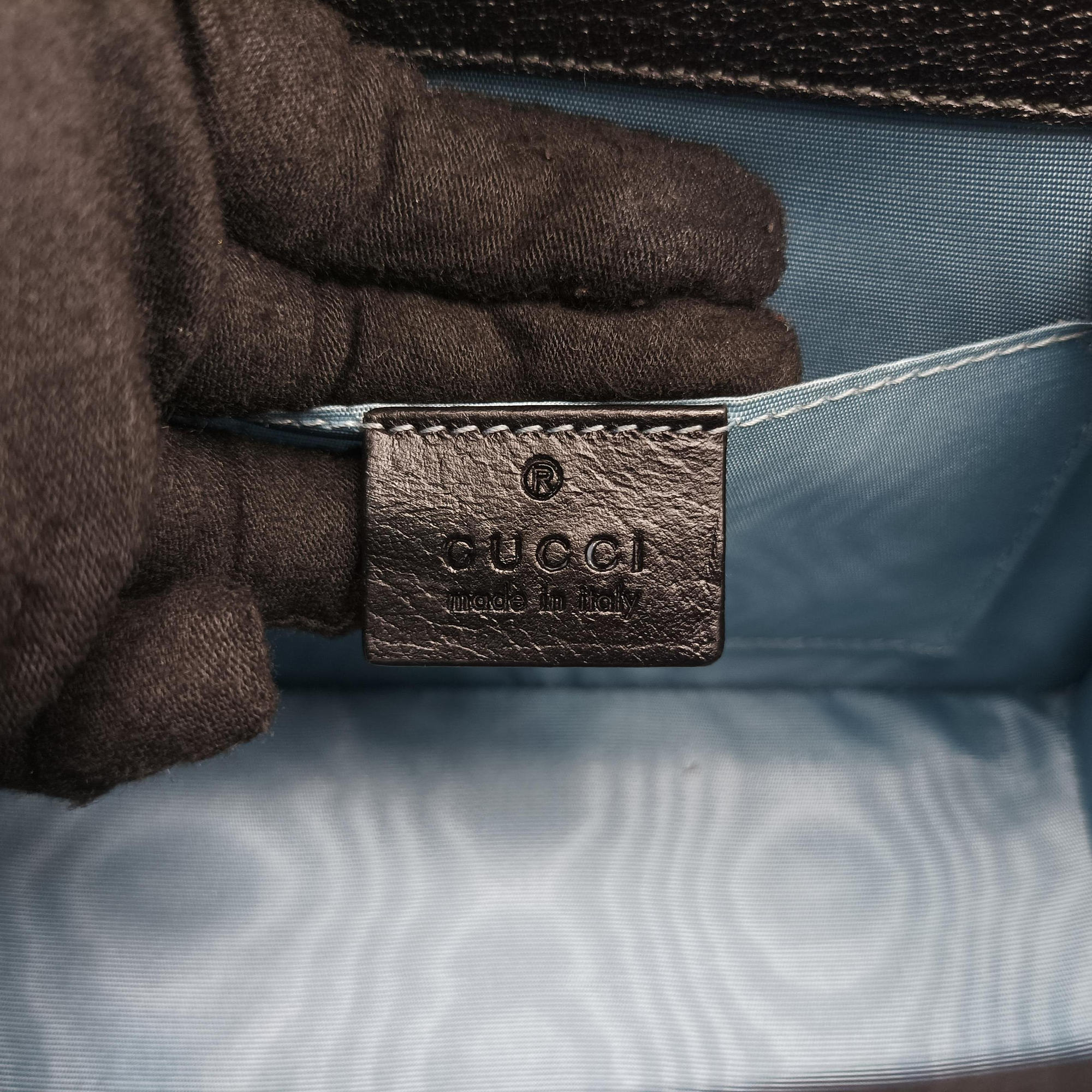 Secondhand Gucci Sylvie Black×Multi Leather 470270 shoulderbag | stylenewstar