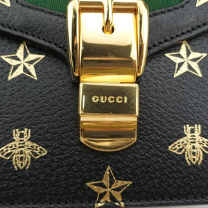 Secondhand Gucci Sylvie Black×Multi Leather 470270 shoulderbag | stylenewstar